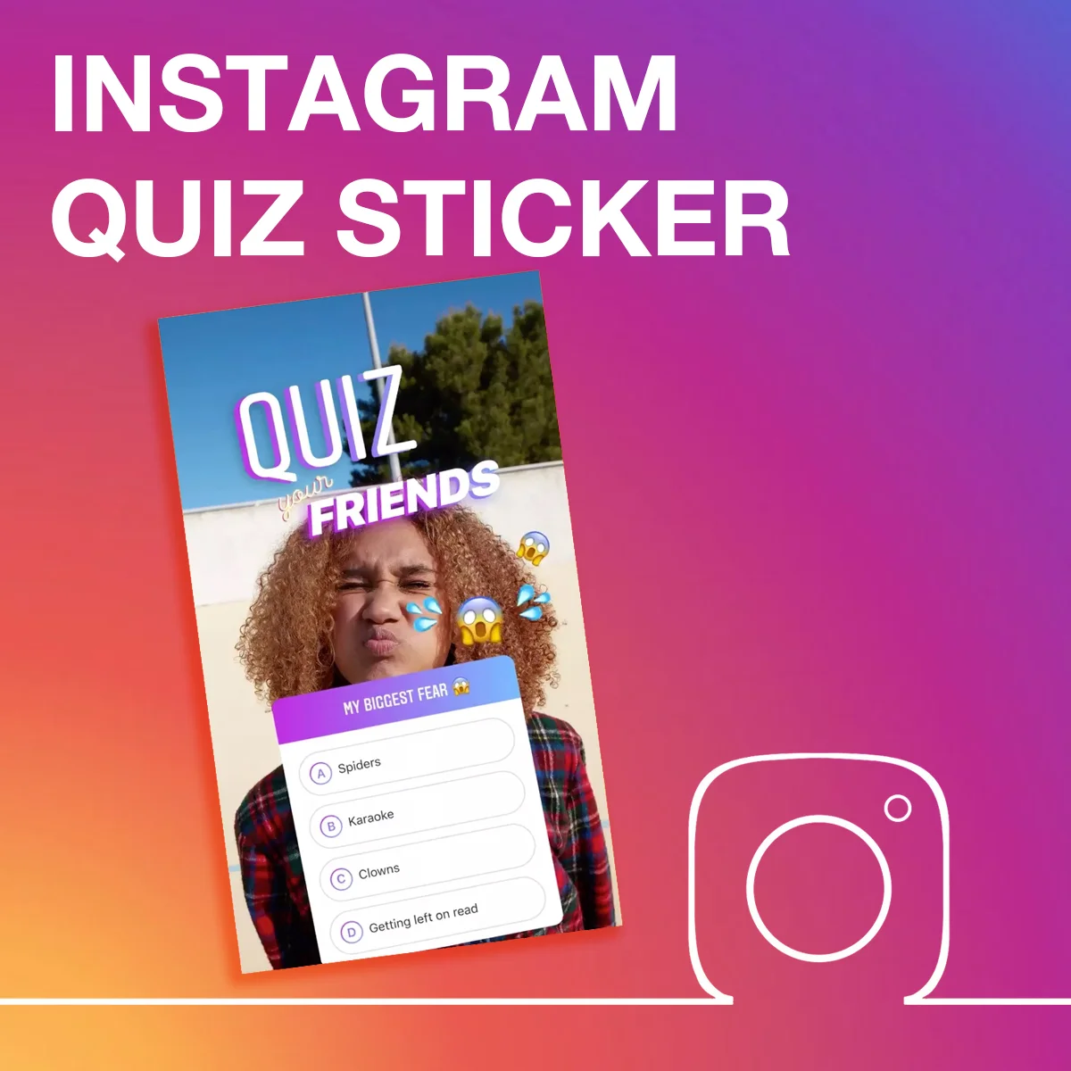 Instagram Stories now with Quiz Stickers.