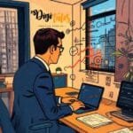 A Man looking into screen to find out SEO Best Practices to Boost Your Website Traffic in 2025